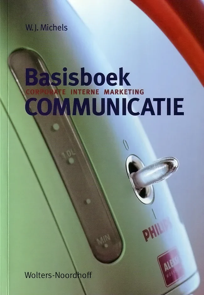 Boekomslag 'Basisboek Communicatie' uitgegeven door Noordhoff