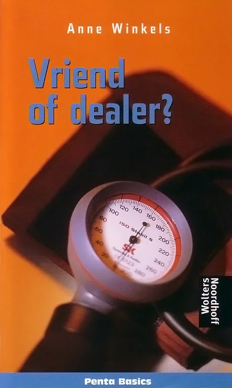 Boekomslag 'Afraid of dealer?' met een bloeddrukmeter